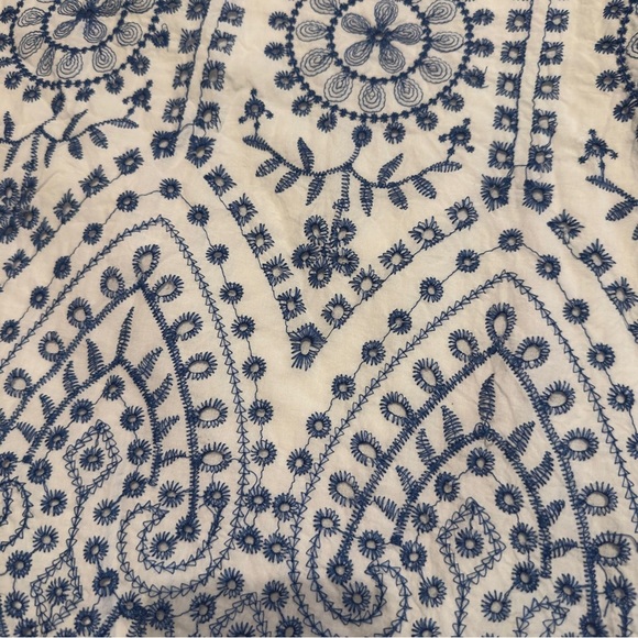 Hayden Navy and White Embroidered Blouse - Picture 4 of 6